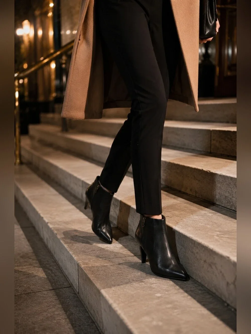 Fabianelli Italy Leather Pointed Toe Ankle Booties Heeled Boots EU 39/US 8.5